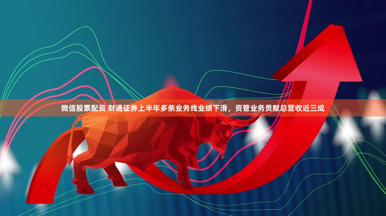 微信股票配资 财通证券上半年多条业务线业绩下滑，资管业务贡献总营收近三成