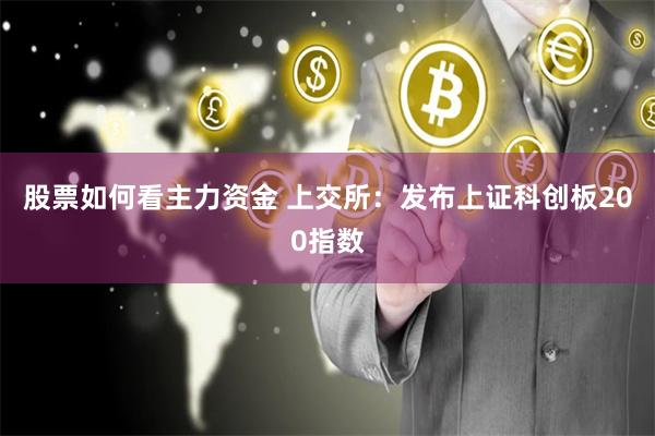 股票如何看主力资金 上交所：发布上证科创板200指数